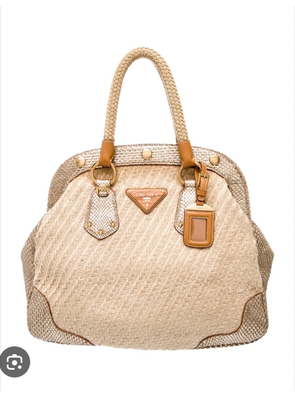 Prada Woven Satchel